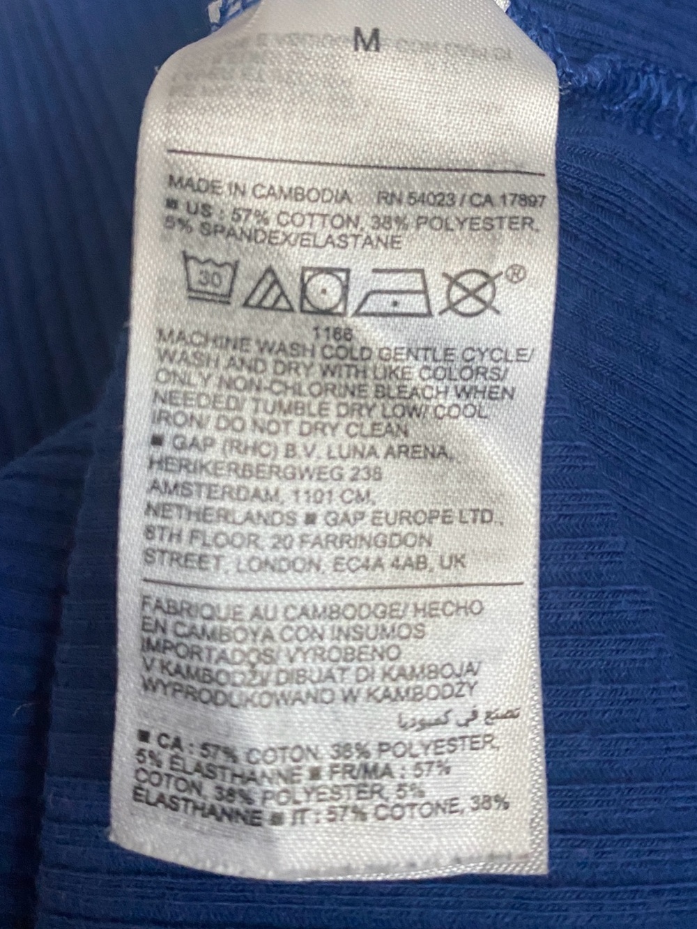 Old Navy Navy Ribbed Long Sleeve Women's Tee - Picture 7 of 7
